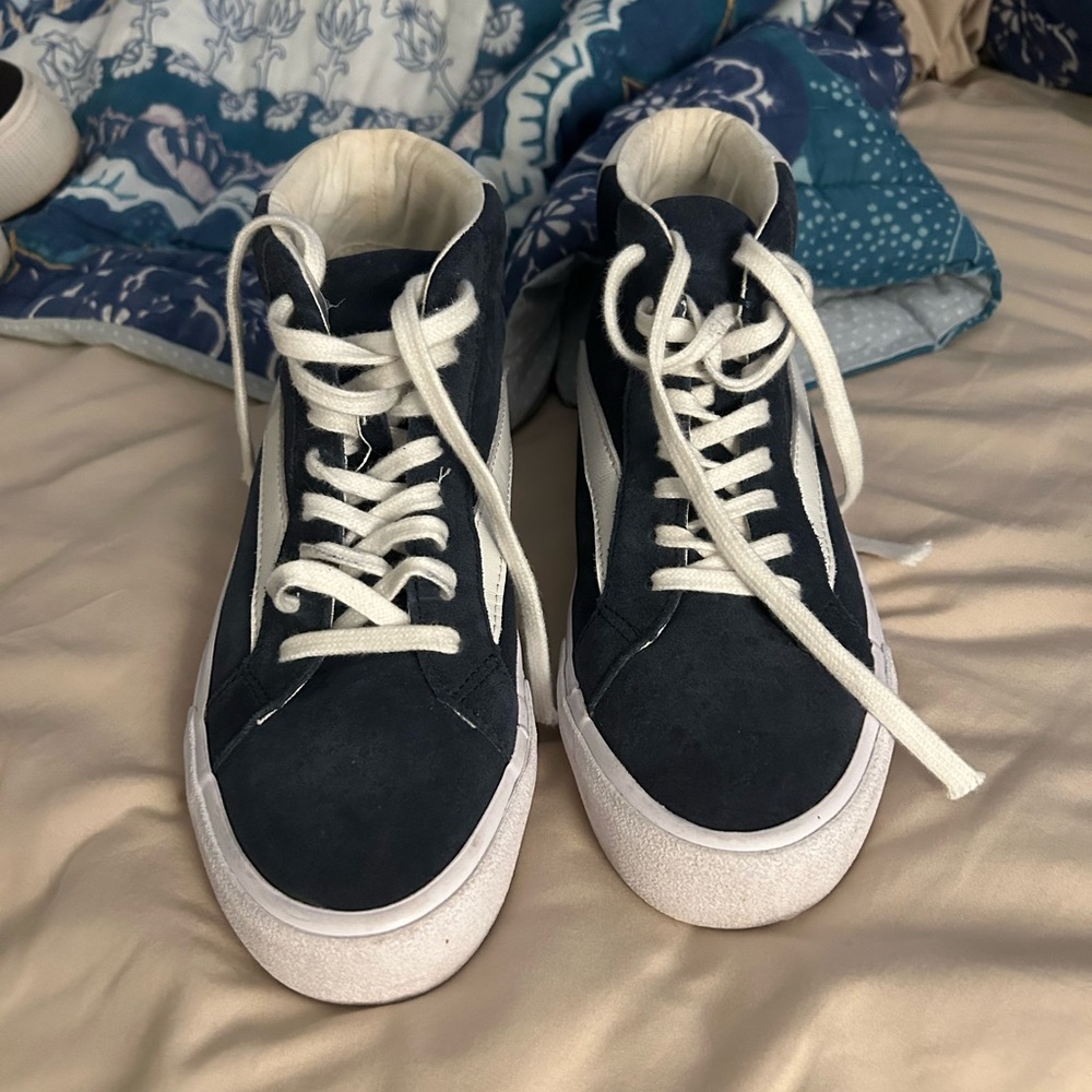 Madewell navy blue sneakers, high top